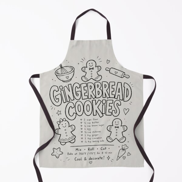 Item preview, Gingerbread Cookies Recipe Funny Christmas Design designed and sold by RR-Arts.