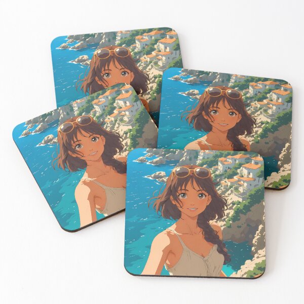Item preview, Anime Girl in Costa Brava designed and sold by JacksoonLester.