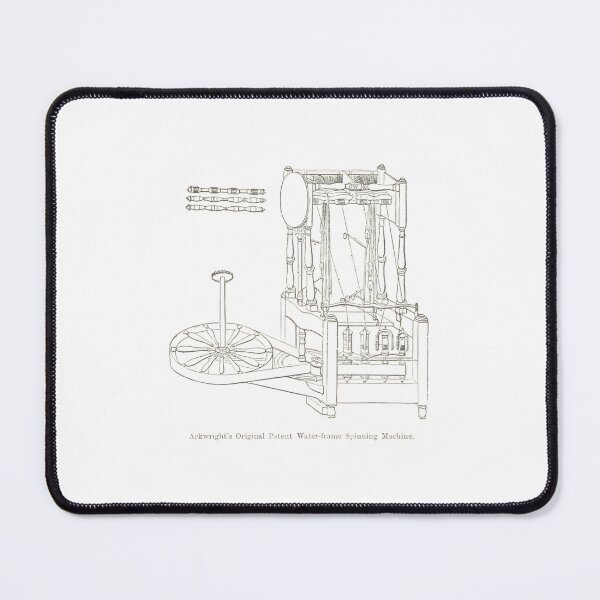 Item preview, Victorian Arkwright Water-Frame Patent Drawing designed and sold by Antique Science Press.