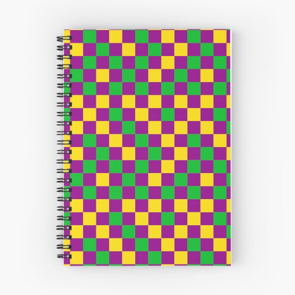 Item preview, Green And Yellow On Purple Checkered Pattern   designed and sold by PatternTitan.