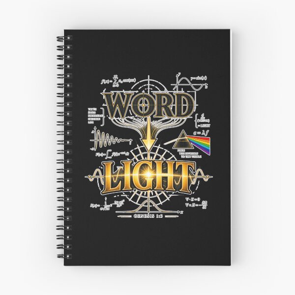 Item preview, And God Said And There Was Light Math Christian Bible Quote designed and sold by DarkRelicStudio.