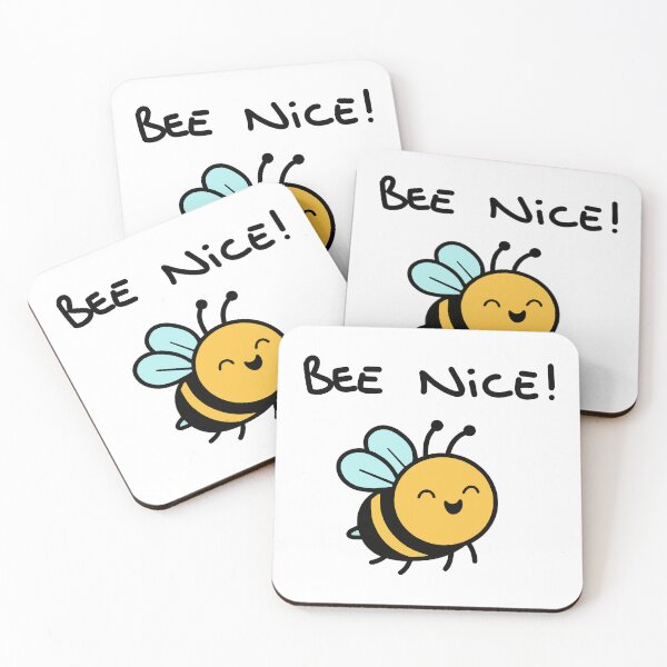Item preview, Bee Nice! Cute Bee Design For Shirts & Stickers Funny Animal Puns designed and sold by Stocksjohn.