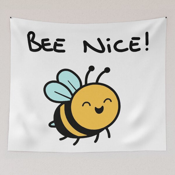 Item preview, Bee Nice! Cute Bee Design For Shirts & Stickers Funny Animal Puns designed and sold by Stocksjohn.