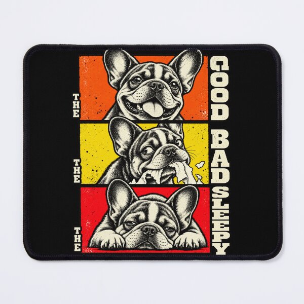 Item preview, French Bulldog - The Good, The Bad, The Sleepy designed and sold by inkstyl.