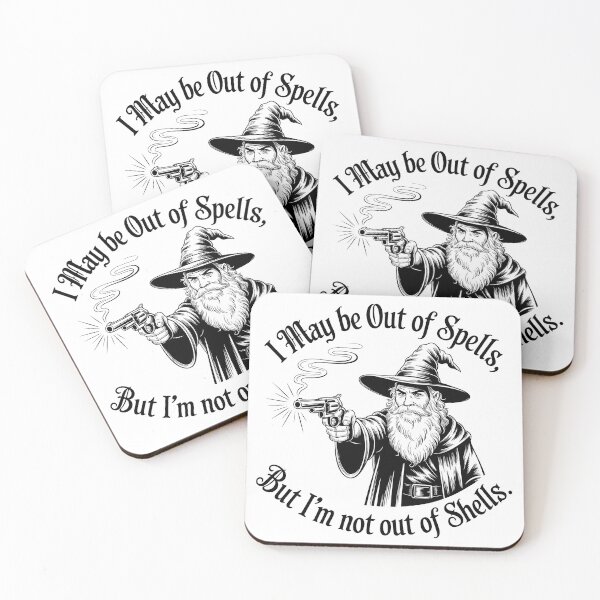 Item preview, I May Be Out Of Spells But I'm Not Out Of Shells – Funny Wizard Design designed and sold by LoFizzy.