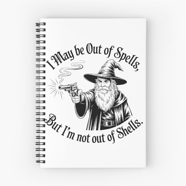Item preview, I May Be Out Of Spells But I'm Not Out Of Shells – Funny Wizard Design designed and sold by LoFizzy.