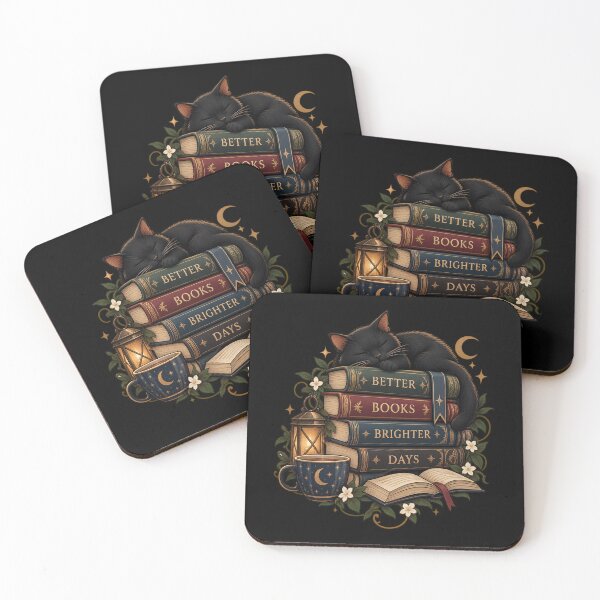 Item preview, Better Books, Brighter Days – Cozy Book Lover Design designed and sold by Rosteri.