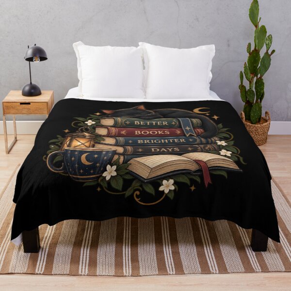 Item preview, Better Books, Brighter Days – Cozy Book Lover Design designed and sold by Rosteri.