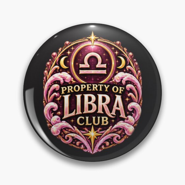 Item preview, Property of Libra Club – Pink Celestial Libra Zodiac Astrology Design designed and sold by MetaModel Editions.