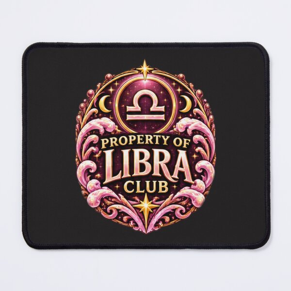 Item preview, Property of Libra Club – Pink Celestial Libra Zodiac Astrology Design designed and sold by MetaModel Editions.