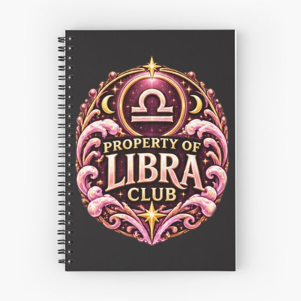 Item preview, Property of Libra Club – Pink Celestial Libra Zodiac Astrology Design designed and sold by MetaModel Editions.