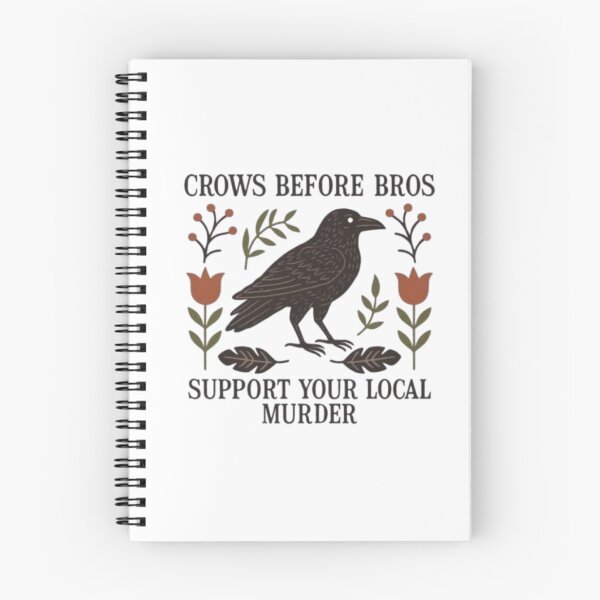 Item preview, Folk Art Crow Among Wildflowers designed and sold by WATEKE.