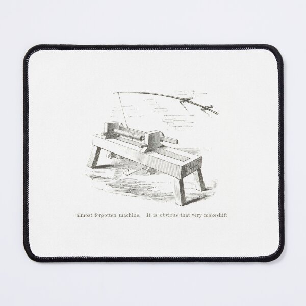 Item preview, Victorian Pole Lathe Woodcut Illustration designed and sold by Antique Science Press.