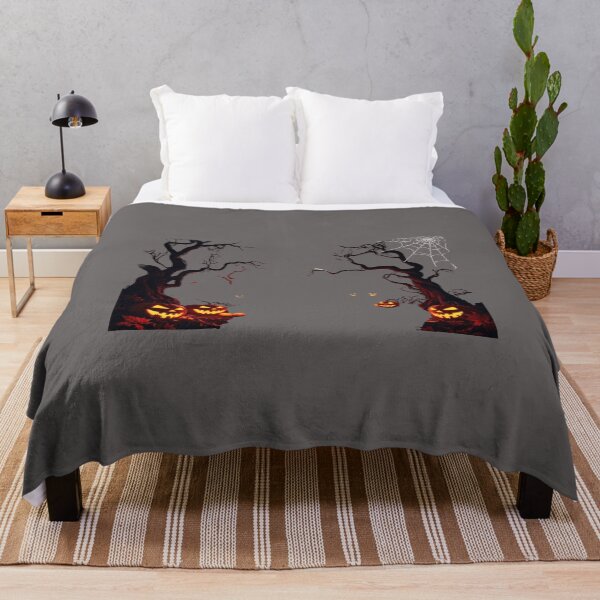 Item preview, Spooky Jack O Lanterns and Creepy Trees Halloween Design designed and sold by SolutionsArt.