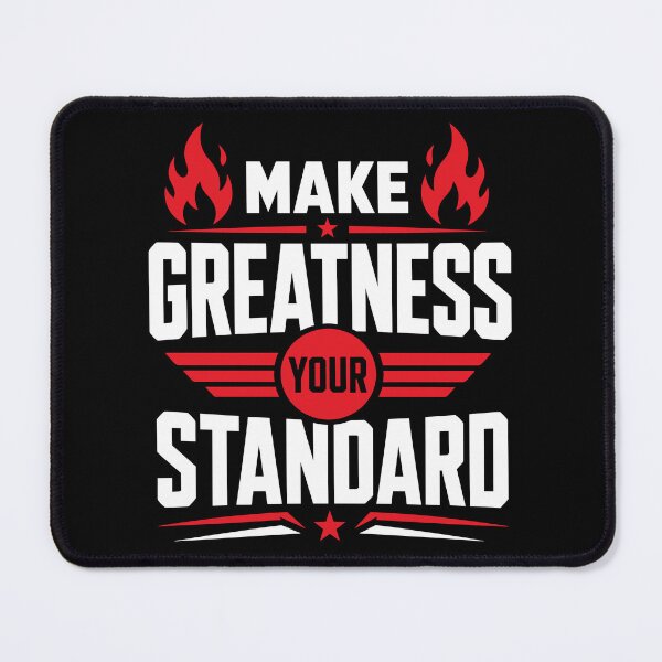 Item preview, Make Greatness Your Standard Motivational Success Typography T-Shirt designed and sold by rejowan-arts.
