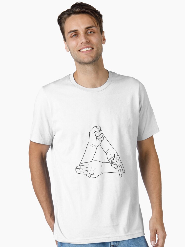 Thumbnail 1 of 7, Essential T-Shirt, Paper Scissors Stone Black designed and sold by miners.