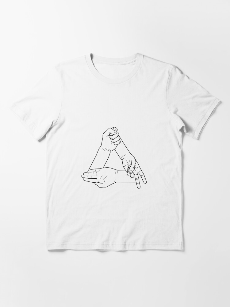 Thumbnail 3 of 7, Essential T-Shirt, Paper Scissors Stone Black designed and sold by miners.