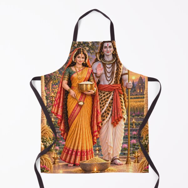 Item preview, Annapurna and Shiva Together — Divine Balance and Abundance designed and sold by Homyar.