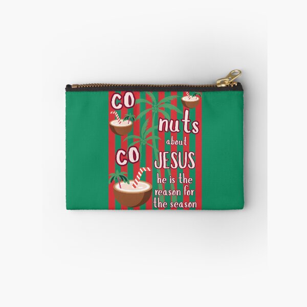 Item preview, Tropical Coconuts Jesus is the Reason for the Season Christmas Holiday Beach Vibes Xmas Vacation designed and sold by Forevermore.