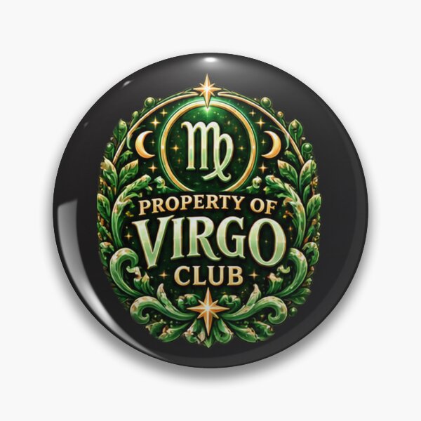 Item preview, Property of Virgo Club – Green Celestial Virgo Zodiac Astrology Design designed and sold by MetaModel Editions.