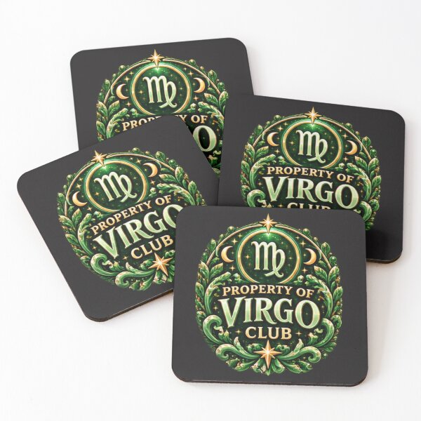 Item preview, Property of Virgo Club – Green Celestial Virgo Zodiac Astrology Design designed and sold by MetaModel Editions.