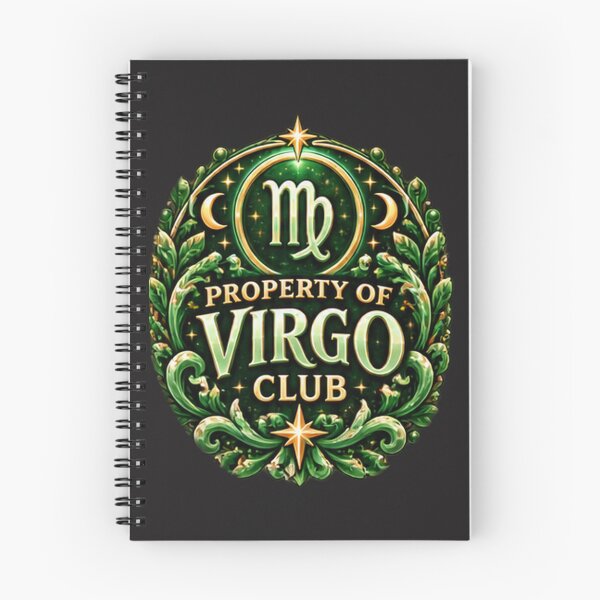 Item preview, Property of Virgo Club – Green Celestial Virgo Zodiac Astrology Design designed and sold by MetaModel Editions.