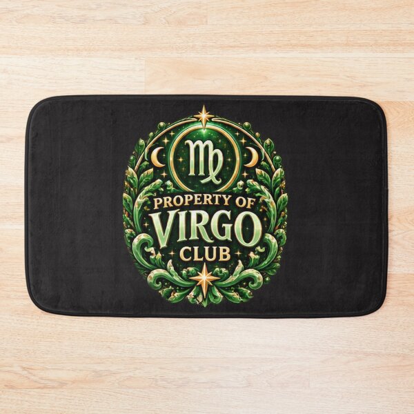 Item preview, Property of Virgo Club – Green Celestial Virgo Zodiac Astrology Design designed and sold by MetaModel Editions.