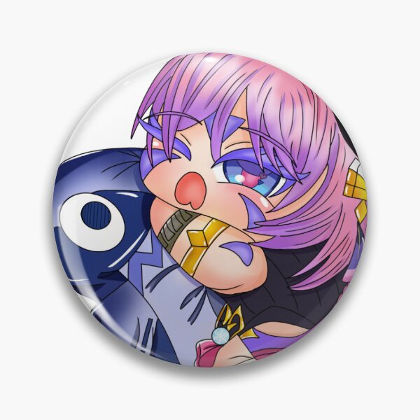 Item preview, Cute Chibi Pink Hair Anime Girl Fanart designed and sold by KitsuBloomArt.