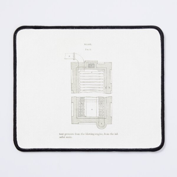 Item preview, Victorian Blast Furnace Engineering Blueprint designed and sold by Antique Science Press.
