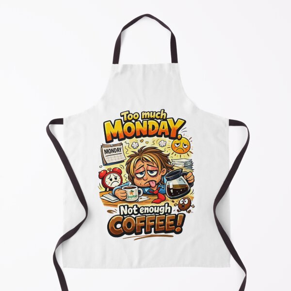 Item preview, Too Much Monday Not Enough Coffee, Funny Coffee Quote, Sarcastic, Funny, Quotes and Sayings, Funny Meme, Sarcastic Saying, Sarcasm, Digital Artwork designed and sold by Matt_Smith.