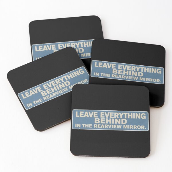 Item preview, Leave Everything Behind In The Rearview Mirror Funny Car Bumper Sticker designed and sold by PoleksGraphics.