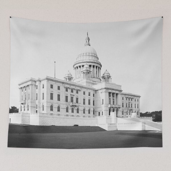 Item preview, Capital State House, Providence, Rhode Island vintage black and white photograph designed and sold by Astrid Arkhangelsky.