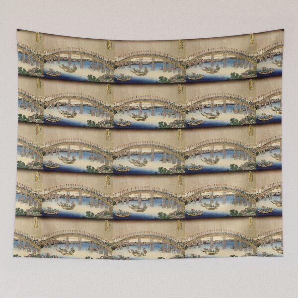 Item preview, 'Tenma Bridge' by Katsushika Hokusai (Reproduction) designed and sold by Classic Visions Gallery.