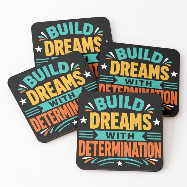 Item preview, Build Dreams With Determination Motivational Success Typography T-Shirt designed and sold by rejowan-arts.