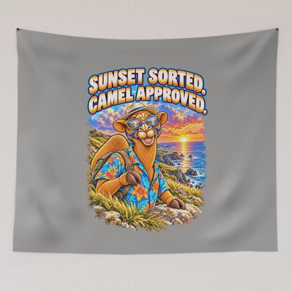 Item preview, Sunset Sorted. Camel Approved – Funny Camel T-Shirt – Funny Camel T-Shirt – Funny Camel T-Shirt Animal Graphic Camel T-Shirt designed and sold by Camel & Quirk.