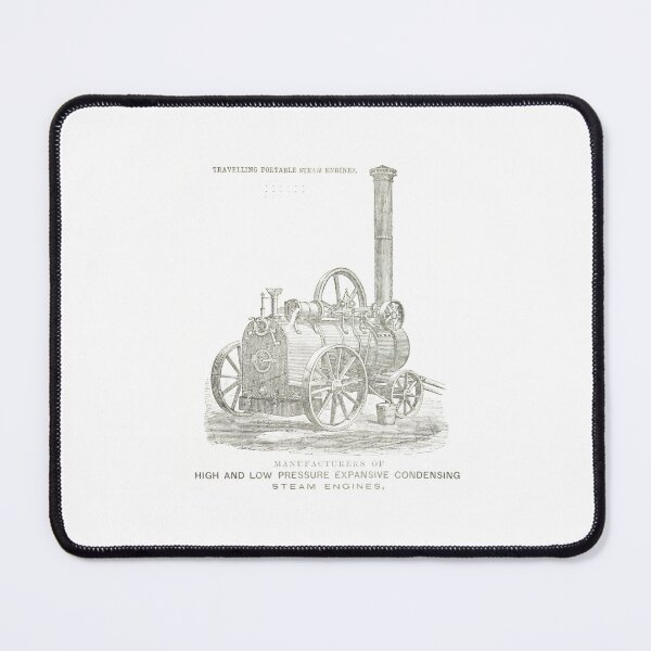 Item preview, Victorian Portable Steam Engine Patent Drawing designed and sold by Antique Science Press.