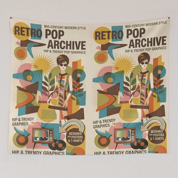 Item preview, Retro Pop Archive - Mid-Century Modern Hip & Trendy Poster Art Print designed and sold by SOOstudio73.