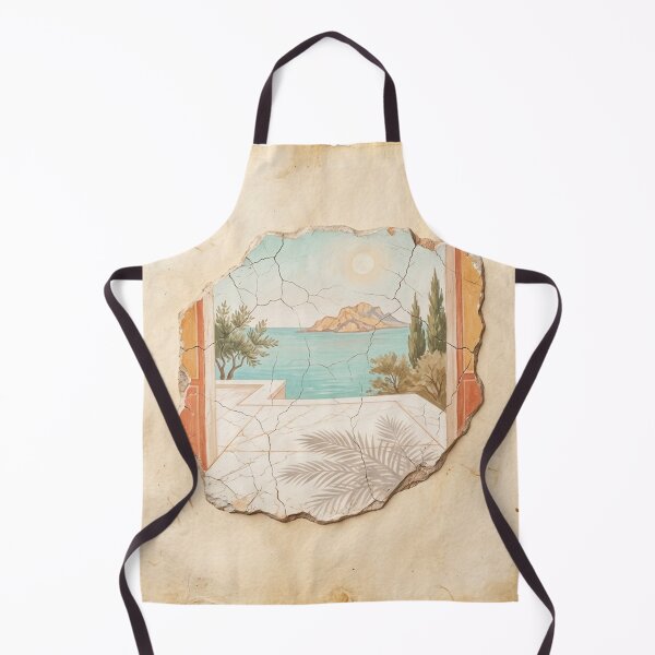 Item preview, Roman Villa Marble Terrace - Ancient Mediterranean Fresco designed and sold by codex antique.