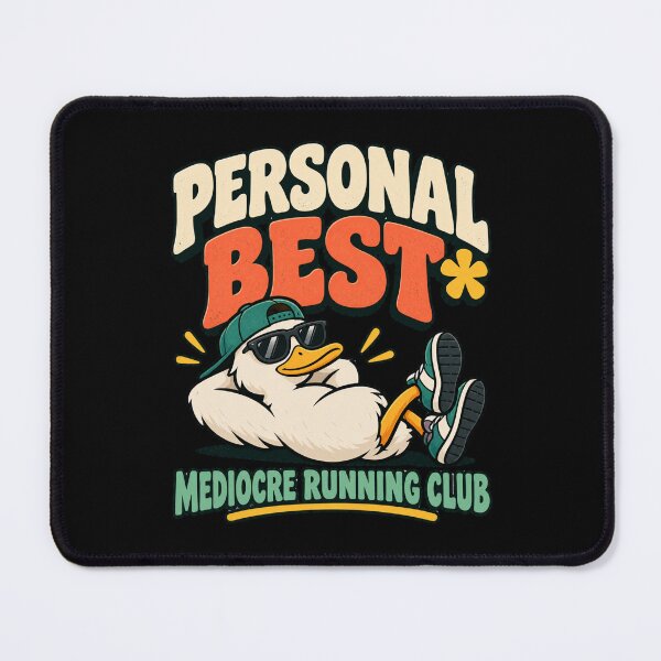 Item preview, Mediocre Running Club Enjoying Every Step at Our Own Pace Design designed and sold by DarkRelicStudio.