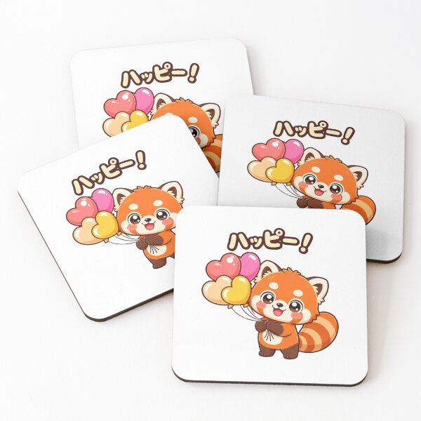 Item preview, Cute Red Panda With Balloons designed and sold by Animepopstudio.