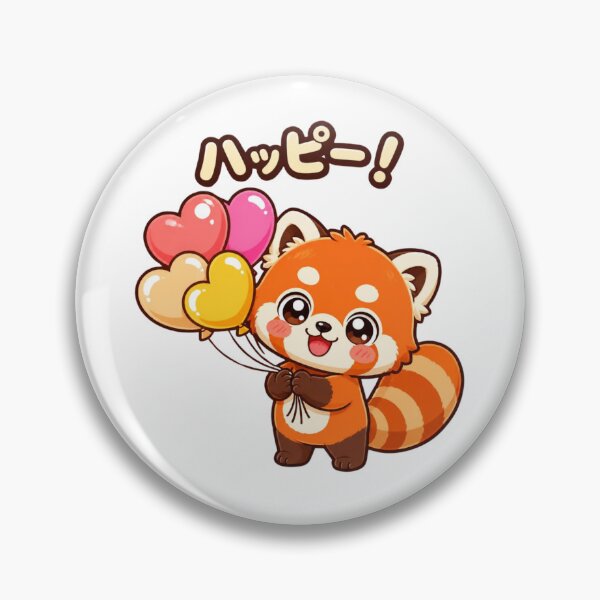 Item preview, Cute Red Panda With Balloons designed and sold by Animepopstudio.