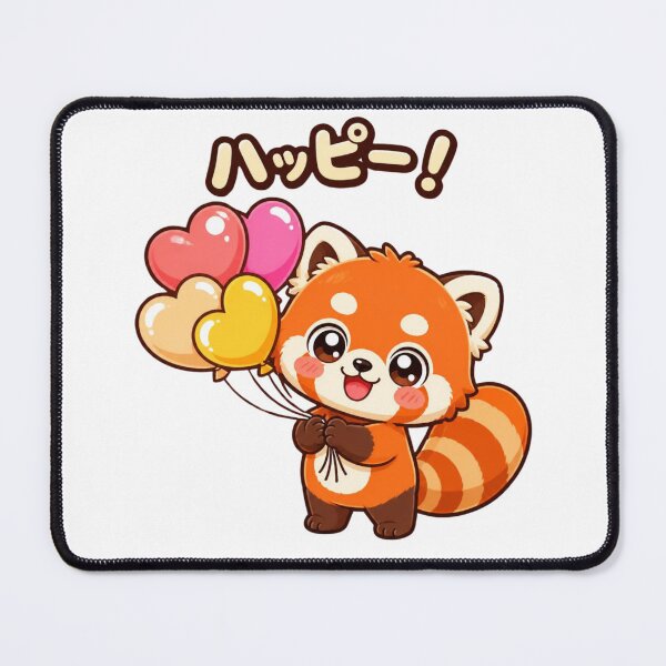 Item preview, Cute Red Panda With Balloons designed and sold by Animepopstudio.