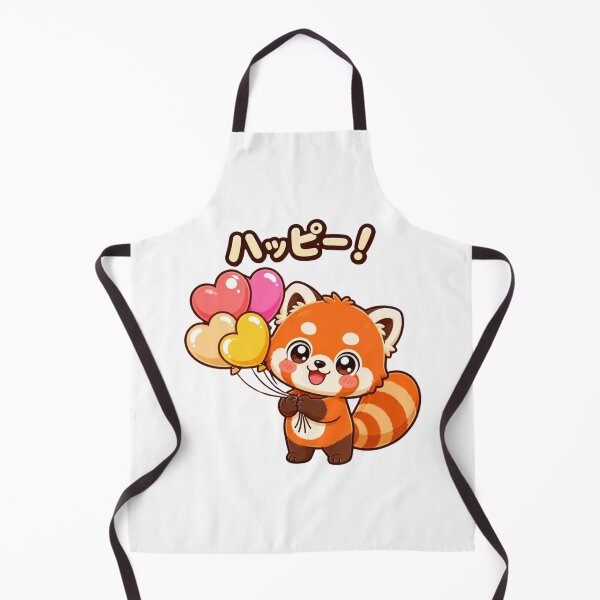 Item preview, Cute Red Panda With Balloons designed and sold by Animepopstudio.