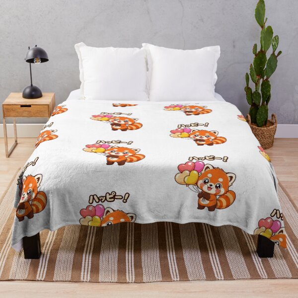 Item preview, Cute Red Panda With Balloons designed and sold by Animepopstudio.
