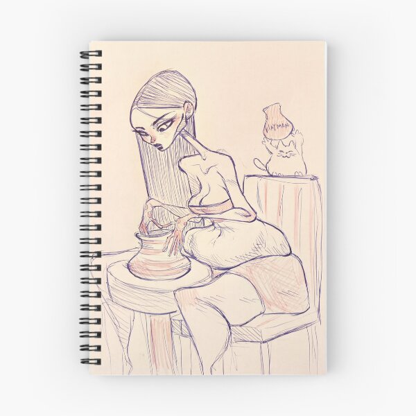 Item preview, Lady-D doing pottery designed and sold by yuvalher.