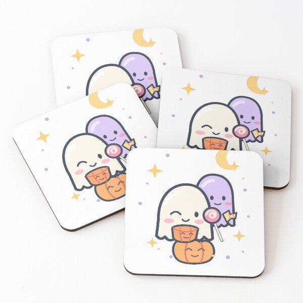 Item preview, Spooky and Sweet Ghosts and Pumpkin Candy designed and sold by narinzoon.