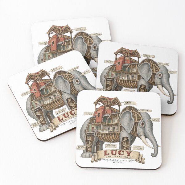 Item preview, Lucy the Elephant Anatomy — Margate NJ Architectural Cutaway designed and sold by Past in Threads.