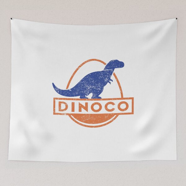 Item preview, Dinoco Oil Blue T-Rex Distressed Vintage Logo designed and sold by Pepeud.
