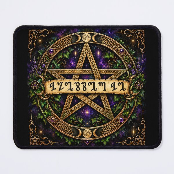 Item preview, Pentacle Blessed Be Theban Design Witchcraft Magick Occult designed and sold by Witch Joseph.