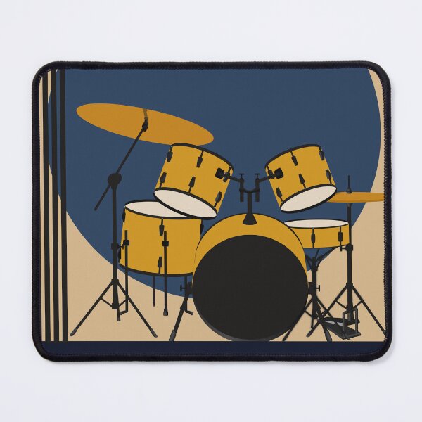Item preview, Drum Set Art Print, Bauhaus Drummer Print, Jazz Music Art, Drummer Gift, Mid Century Modern Music Print, Percussion Decor, Music Room Art designed and sold by Studio pod Burom.